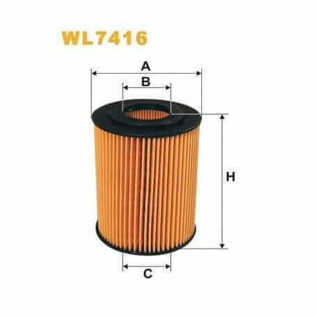 WIX FILTERS oil filter code WL7416
