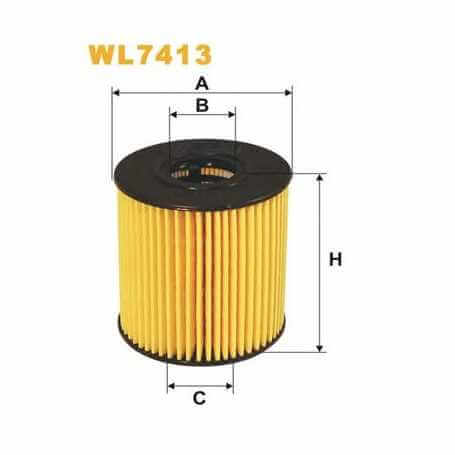 Filtro olio WIX FILTERS codice WL7413