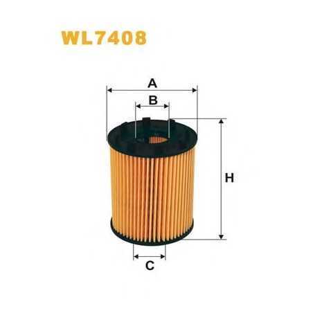 WIX FILTERS oil filter code WL7408