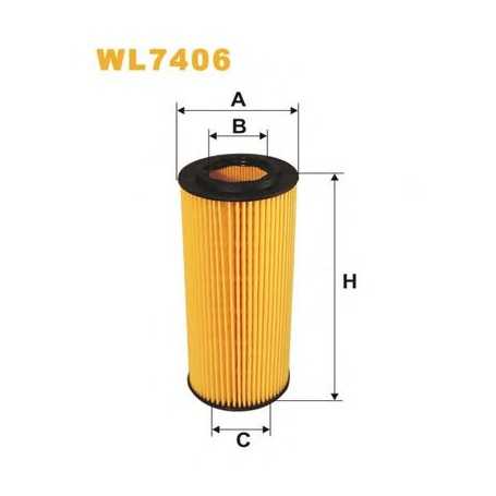 Filtre à huile WIX FILTERS code WL7406