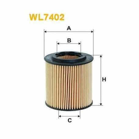 WIX FILTERS oil filter code WL7402