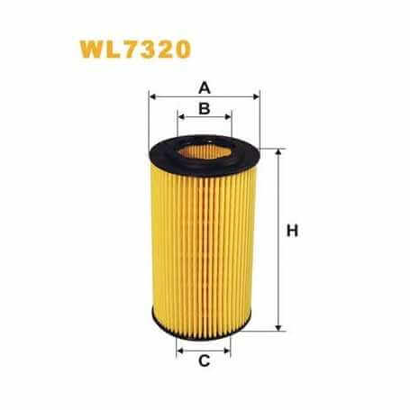 WIX FILTERS filtro de aceite código WL7320