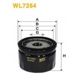 Buy WIX FILTERS oil filter code WL7254 auto parts shop online at best price