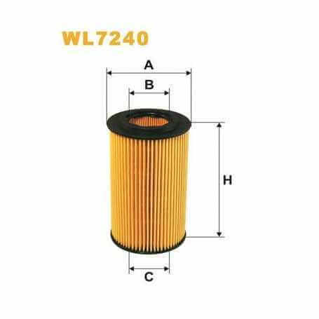 Filtro olio WIX FILTERS codice WL7240