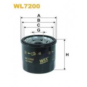 Filtre à huile WIX FILTERS code WL7200