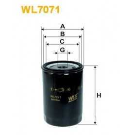 Filtro olio WIX FILTERS codice WL7071
