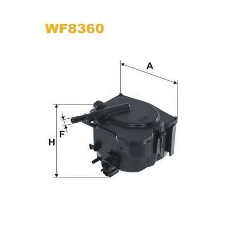 WIX FILTERS filtro de combustible código WF8360