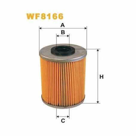WIX FILTERS filtro de combustible código WF8166