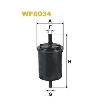 WIX FILTERS filtro de combustible código WF8034
