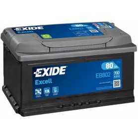 Buy EXIDE starter battery code EB802 auto parts shop online at best price