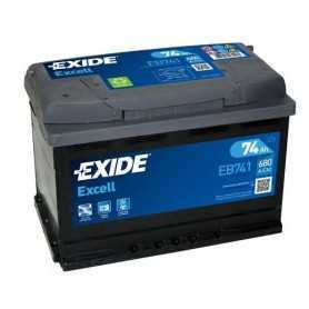 Buy EXIDE starter battery code EB741 auto parts shop online at best price