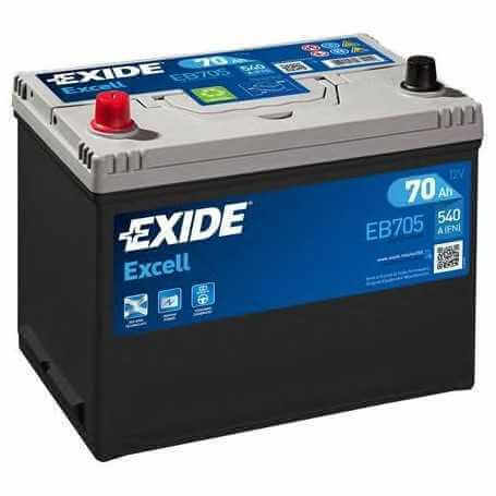 Code batterie de démarrage EXIDE EB705