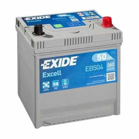 Code batterie de démarrage EXIDE EB504