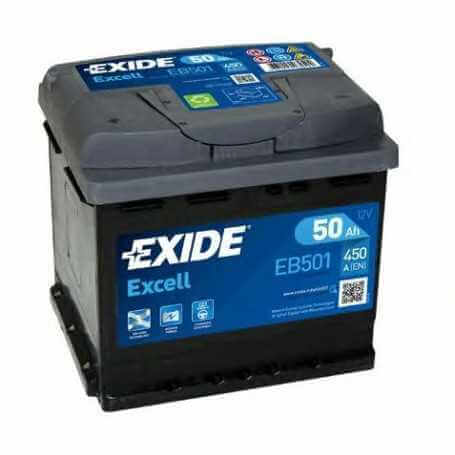 Code batterie de démarrage EXIDE EB501