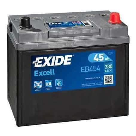 Code batterie de démarrage EXIDE EB454