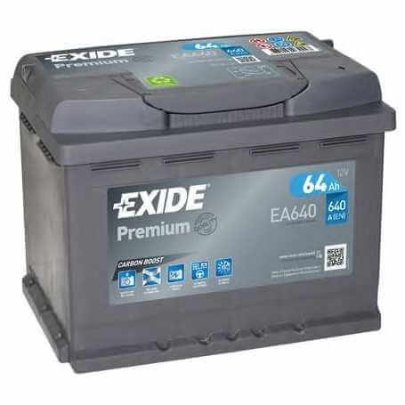 EXIDE starter battery code EA640