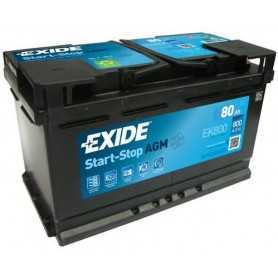 Comprar Batería de arranque EXIDE código EK800  tienda online de autopartes al mejor precio
