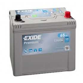 EXIDE starter battery code EA654