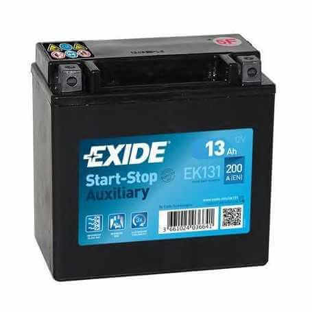 EXIDE starter battery code EK131