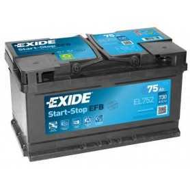 EXIDE starter battery code EL752