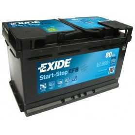 Buy EXIDE starter battery code EL800 auto parts shop online at best price