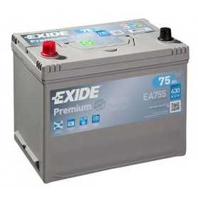 Achetez Batterie de démarrage EXIDE code EA755  Magasin de pièces automobiles online au meilleur prix