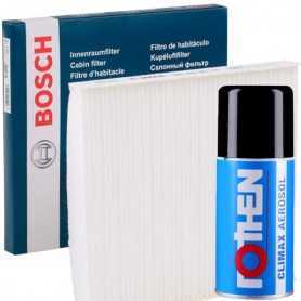 Buy BOSCH INTERIOR AIR FILTER KIT 1987432251 + ROTHEN CLIMAX AREOSOL DISINFECTANT auto parts shop online at best price