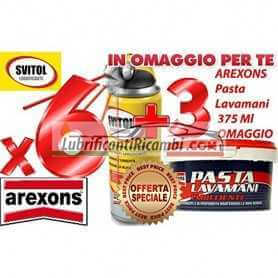 6x Svitol - Arexons sboccante Multiuso Lubrificante Antiossidante 400 ml - 4129 + 3x Pasta Lavamani 375 Ml Omaggio