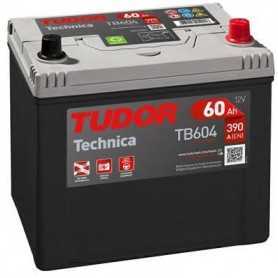 Buy Starter battery TUDOR code TB604 60 AH 390A auto parts shop online at best price