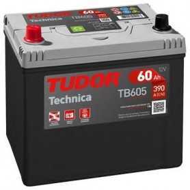 Buy Starter battery TUDOR code TB605 60 AH 390A auto parts shop online at best price