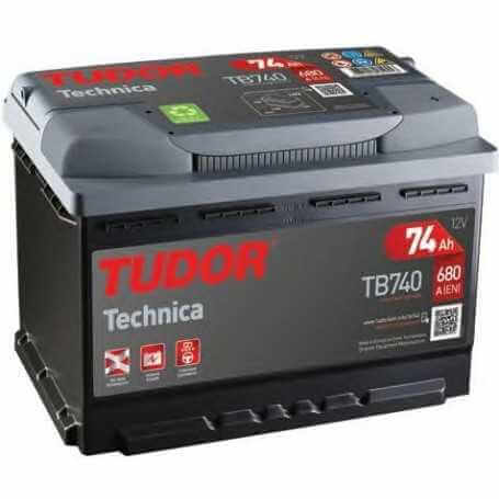 Starter battery TUDOR code TB740 74 AH 680A best price