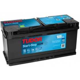 Buy Starter battery TUDOR code TK1050 105 AH 950A auto parts shop online at best price