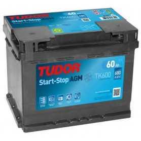 Buy Starter battery TUDOR code TK600 60 AH 680A auto parts shop online at best price
