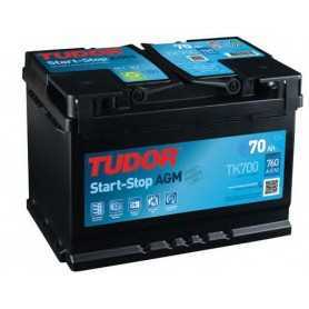 Buy Starter battery TUDOR code TK700 70 AH 760A auto parts shop online at best price