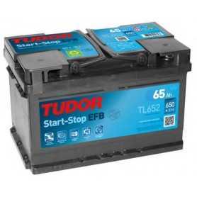 Buy Starter battery TUDOR code TL652 65 AH 650A auto parts shop online at best price