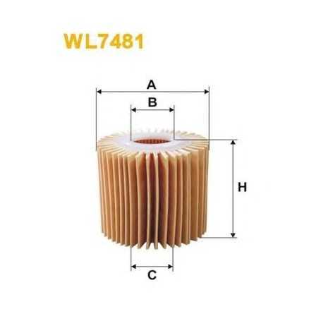 Filtre à huile WIX FILTERS code WL7070