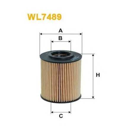 Filtro olio WIX FILTERS codice WL7458