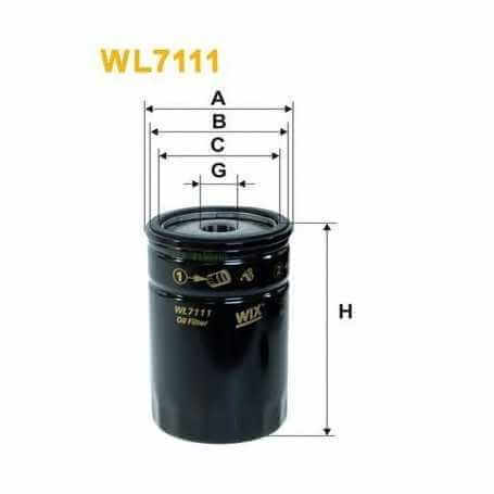 Buy WIX FILTERS oil filter code WL7493 auto parts shop online at best price