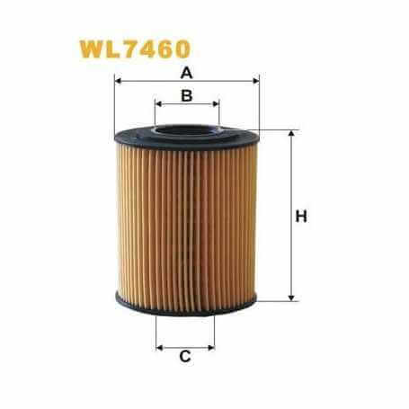 Filtre à huile WIX FILTERS code WL7482