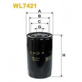 WIX FILTERS oil filter code WL7489