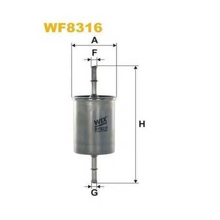 WIX FILTERS filtro de combustible código WF8274