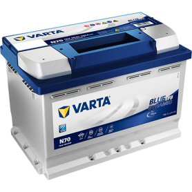 Buy Varta Blu Dynamic EFB N70 70AH 760A battery code 570500076 auto parts shop online at best price
