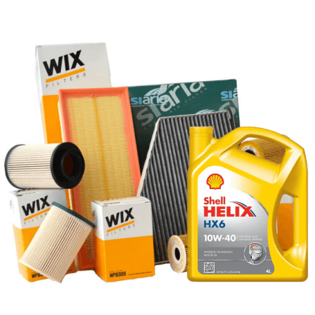 Achetez Service de voiture FIAT DOBLO Combi (263_, 152) 3 filtres WIX FILTERS WF8494 WL7464 WA9560 5LT 10w40 Helix Hx6 huile ...