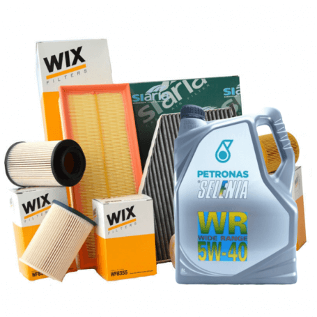 Achetez Service de voiture CROMA (194) 3 filtres WIX FILTERS LifeTimeFilter WL7422 WA6782 5 LT huile moteur 5w40 Selenia WR  ...