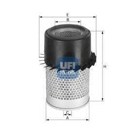 Buy UFI air filter code 27.282.00 auto parts shop online at best price