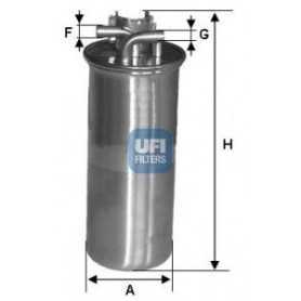 Comprar Código de filtro de combustible UFI 24.001.00  tienda online de autopartes al mejor precio