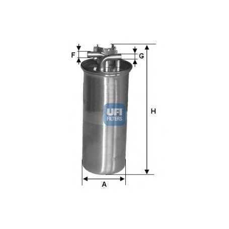 Código de filtro de combustible UFI 24.001.00