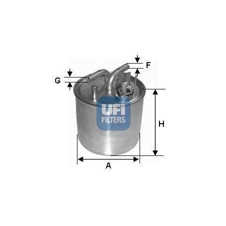 Filtre à carburant UFI code 24.002.00
