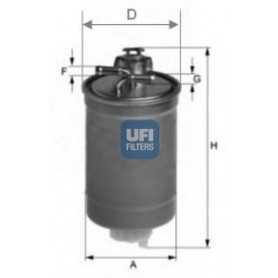 Código de filtro de combustible UFI 24.003.00