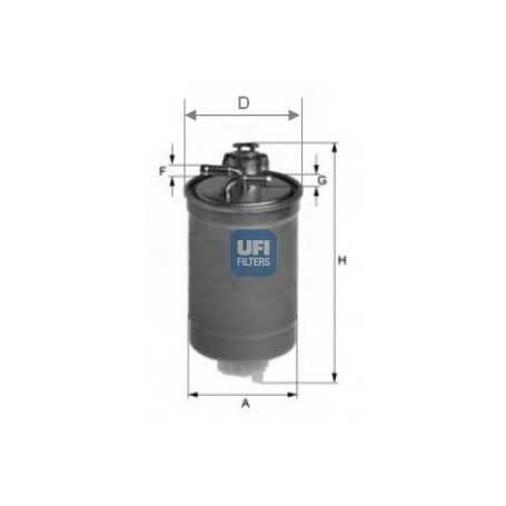 Código de filtro de combustible UFI 24.003.00